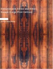 Front cover of Evolution and Ethics and Other Essays by Thomas Henry Huxley