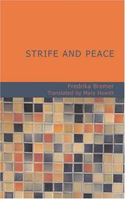 Front cover of Strife and Peace by Fredrika Bremer