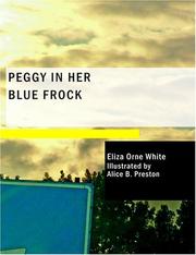 Cover of Peggy in Her Blue Frock by Eliza Orne White