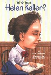 Front cover of Who Was Helen Keller? by Gare Thompson