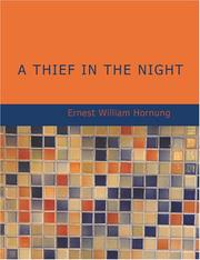 Front cover of A Thief in the Night by E. W. Hornung
