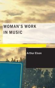 Cover of Woman's work in music by Arthur Elson
