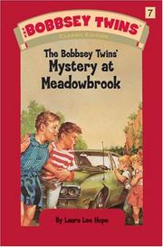 Front cover of The Bobbsey Twins' Mystery at Meadowbrook by Laura Lee Hope