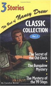 Front cover of The best of Nancy Drew classic collection, Volume 1 by Carolyn Keene