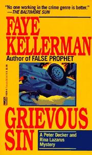 Cover of Grievous Sin by Faye Kellerman