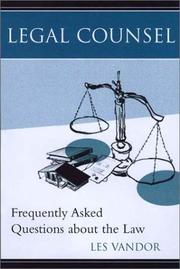 Cover of Frequently Asked Questions About the Law by Les Vandor