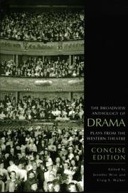 Cover of The Broadview anthology of drama by Jennifer Wise