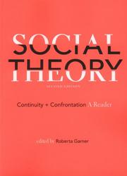 Cover of Social Theory by Roberta Garner