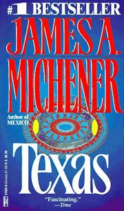 Cover of Texas by James A. Michener