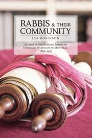 Front cover of Rabbis and Their Community by Ira Robinson