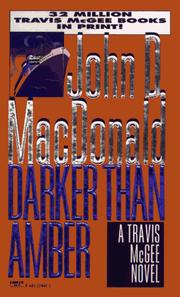Front cover of Darker Than Amber (Travis McGee Mysteries) by John D. MacDonald