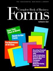 Front cover of Complete Book of Business Forms (Psi Successful Business Library) by Richard G. Stuart