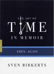 Cover of The Art of Time in Memoir by Sven Birkerts
