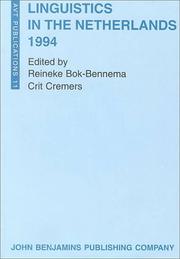 Front cover of Linguistics in the Netherlands 1994 (Avt Publications, 11) by Unknown