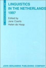 Front cover of Linguistics in the Netherlands 1997 (Avt Publications, 14) by Unknown