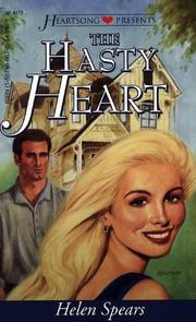 Front cover of The Hasty Heart (Heartsong Presents #173) by Helen Spears