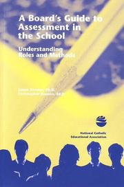 Front cover of A board's guide to assessment in the school by James R. Deneen