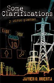 Front cover of Some Clarifications y otros poemas by Javier O. Huerta