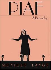 Front cover of Histoire de Piaf by Monique Lange