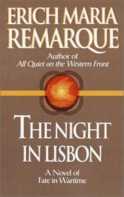 Front cover of Die Nacht von Lissabon by Erich Maria Remarque