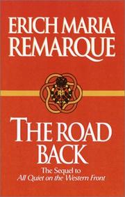 Cover of Weg zurück by Erich Maria Remarque