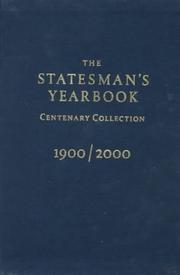 Front cover of The statesman's yearbook centenary collection, 1900 by Barry Turner