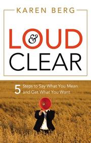 Cover of Loud & Clear by Karen Berg