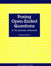 Front cover of Posing Open Ended Questions in the Primary Classroom (5721) by Christina Myren