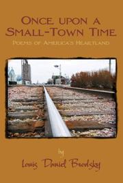 Front cover of Once upon a small-town time by Louis Daniel Brodsky