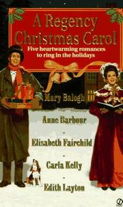 Front cover of A Regency Christmas Carol by Mary Balogh
