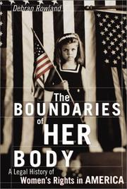 Front cover of The boundaries of her body by Debran Rowland