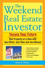 Cover of Weekend Real Estate Investor by James O. Parker