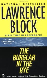 Front cover of The Burglar in the Rye by Lawrence Block