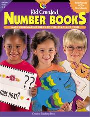 Cover of Kid-created number books by Karen Bauer