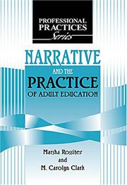 Front cover of Narrative and the practice of adult education by Marsha Rossiter