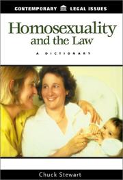 Front cover of Homosexuality And The Law by Chuck Stewart