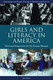 Front cover of Girls and literacy in America by Jane Greer