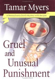 Front cover of Gruel and unusual punishment by Tamar Myers
