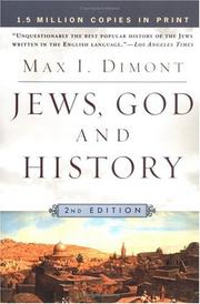 Cover of Jews, God, and History by Max I. Dimont