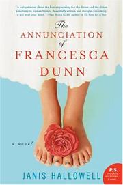 Front cover of The annunciation of Francesca Dunn by Janis Hallowell
