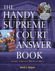Cover of The Handy Supreme Court Answer Book (The) by David L. Hudson
