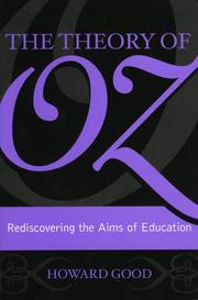 Front cover of The Theory of Oz by Howard Good