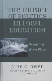Front cover of The Impact of Politics in Local Education by Burris Tom