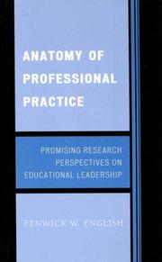 Front cover of Anatomy of Professional Practice by English Fenwick