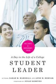 Front cover of A day in the life of a college student leader by Sarah M. Marshall