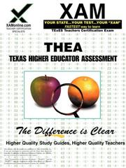 Front cover of Thea Texas Higher Educator Assessment by Sharon Wynne
