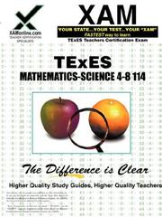 Front cover of TExES Mathematics-Science 4-8 114 by Sharon Wynne