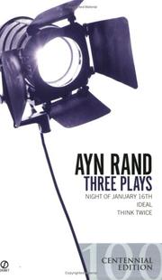 Cover of Three Plays by Ayn Rand
