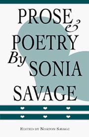 Front cover of Prose & Poetry by Sonia Savage by Sonia Savage