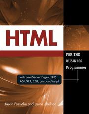 Cover of HTML for the Business Developer by Kevin Forsythe